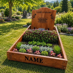 Large Grave Memorial and Frame